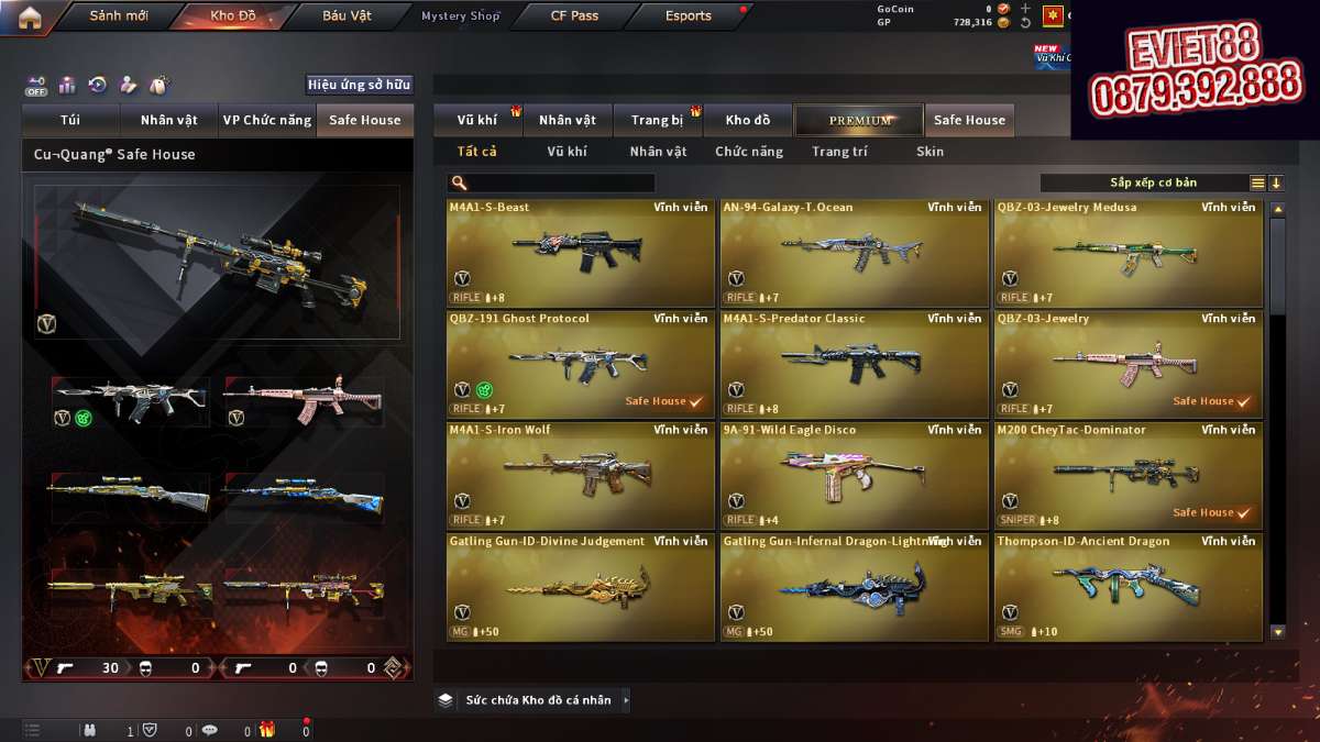 shop acc cf uy tin gia re